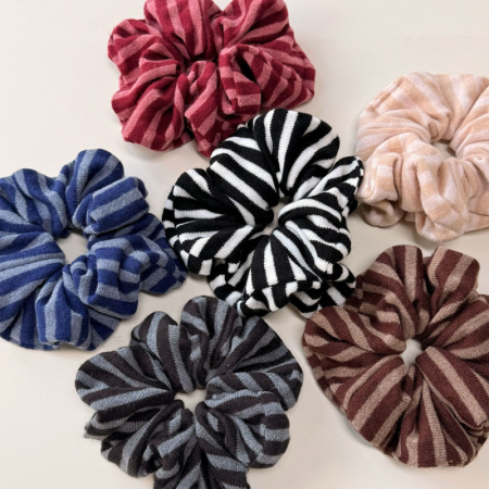 Simple Series Daily Stripe Stoff-Haargummis In Verschiedenen Farben