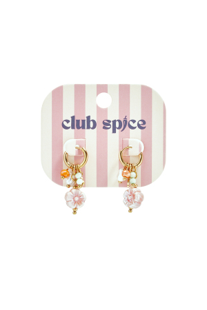 Stainless Steel Beads Earrings Flower Cute Daily Simple Series Women's Jewelry h5 Picture2
