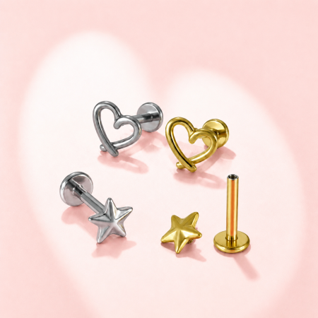 Simple Series Cute Irregular Shape Heart Stainless Steel Waterproof Women's Piercing Earrings