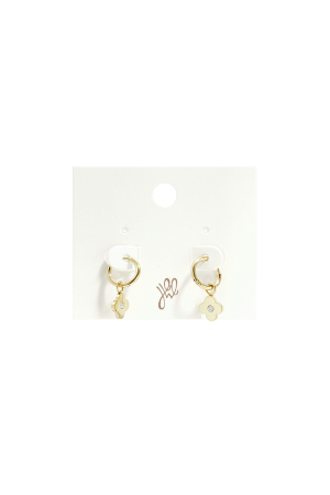 Stainless Steel Drop Earrings Clover Simple Daily Simple Series Women's Jewelry h5 Picture3
