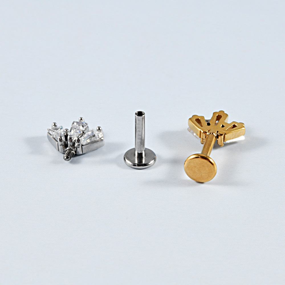 Simple Series Daily Droplet Irregular Shape Stainless Steel Waterproof   Gold Color  Women's Piercing Earrings Picture2