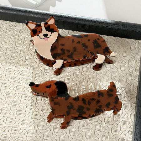 Simple Series Schattige Dieren Teckel Acryl Haarklauwen