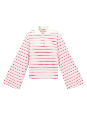Striped Stretch Polo Coord h5 