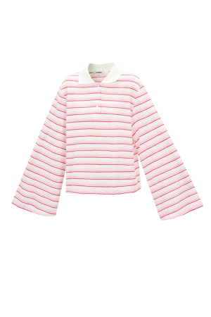 Striped Stretch Polo Coord h5 Picture2