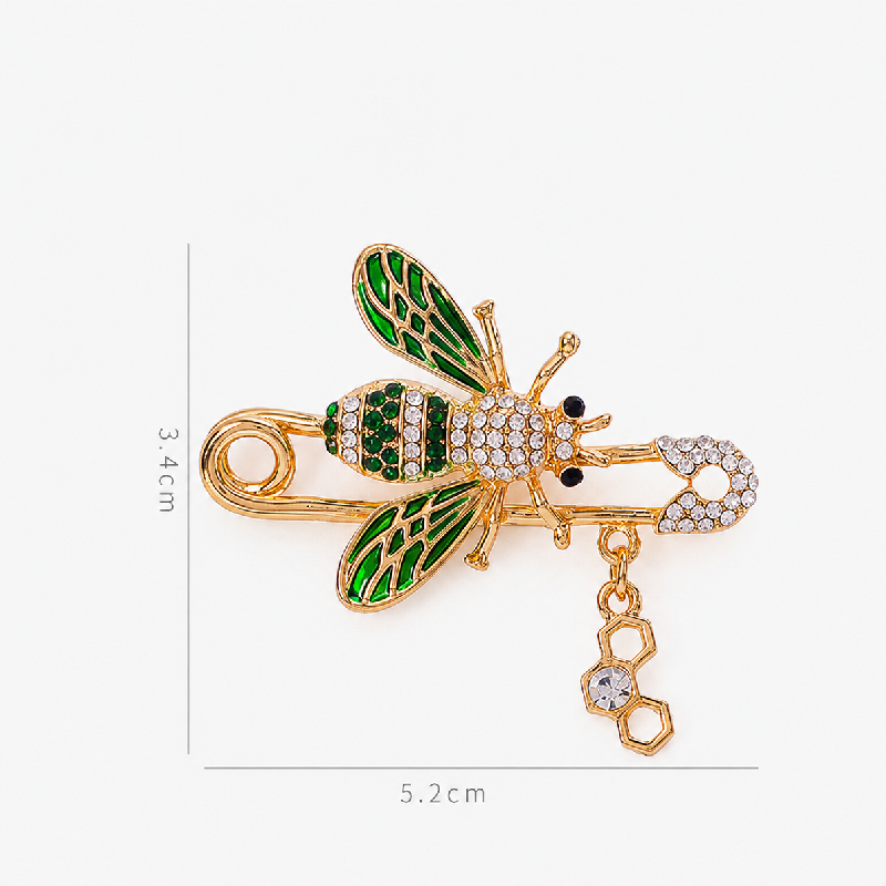 Luxurious Series Daily Animal Mixed Color Alloy Rhinestone Brooches