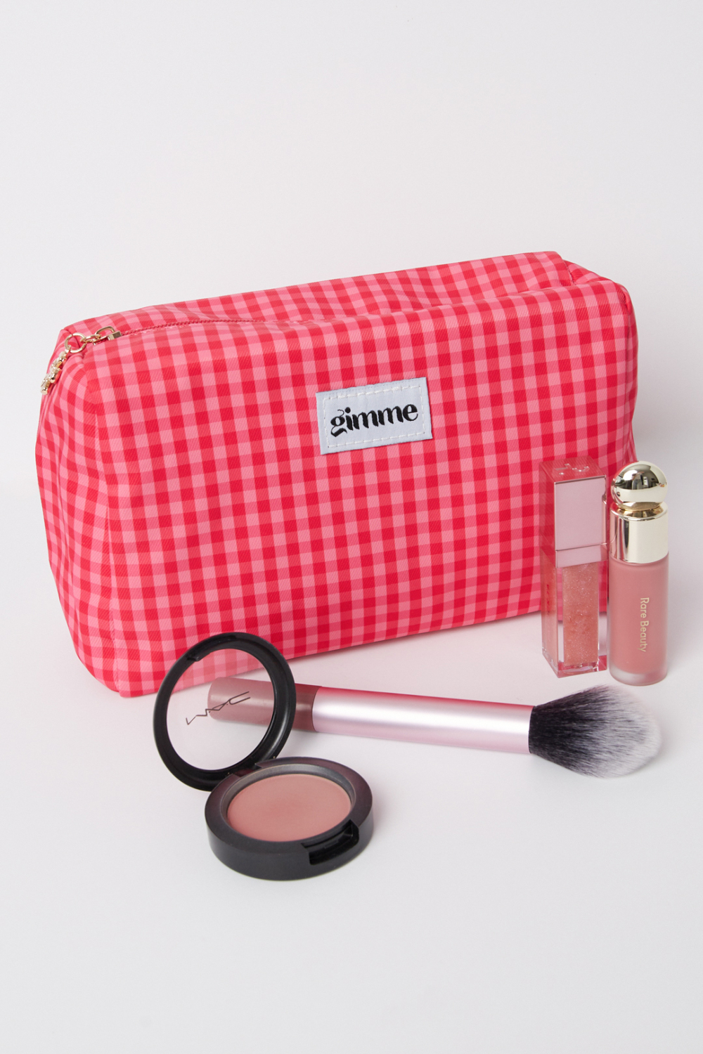 Make-Up Tasjes Met Ruitjespatroon, Casual, Polyester, Dagelijkse Accessoires h5Afbeelding2