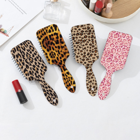 Simple Series Retro Leopard Print Plastic Combs