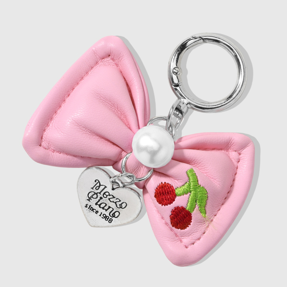 Simple Series Daily Letter Bow Knot Cherry Alloy Keychain Picture6