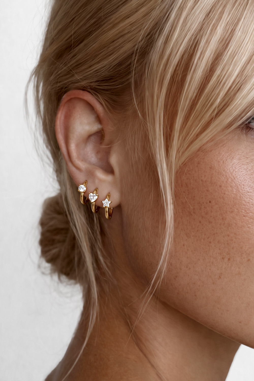 Stainless Steel Earring Sets Circle Simple Daily Simple Series Women's Jewelry h5Picture2