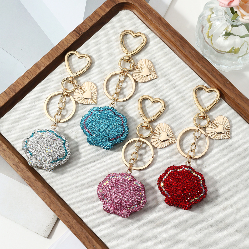 Luxurious Series Daily Heart Oceanic Style Shell Alloy Keychain Picture3