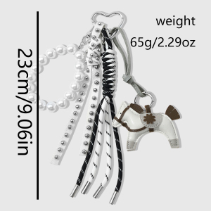 Simple Series Daily Animal Bow Knot Beads Alloy Bag Charms h5 Picture2