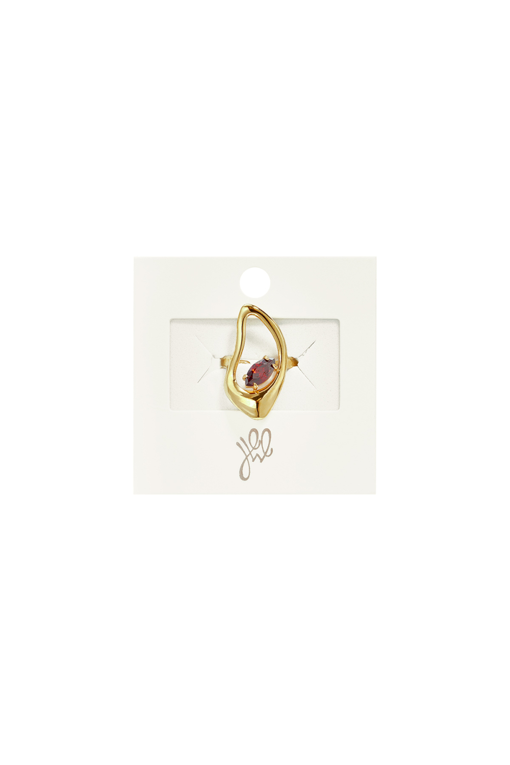 Minimalistische Ringen Van Roestvrij Staal Met Een Onregelmatige Vorm, Casual En Eenvoudig Voor Dagelijks Gebruik. Damessieraden Uit Deze Serie. Afbeelding4