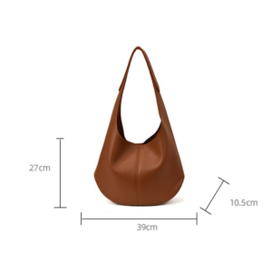 Minimalist Style None Solid Color Pu Women's Round Shoulder Bags h5 Picture9