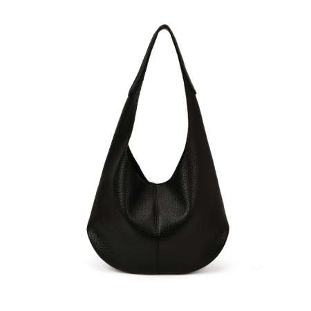 Minimalist Style None Solid Color Pu Women's Round Shoulder Bags