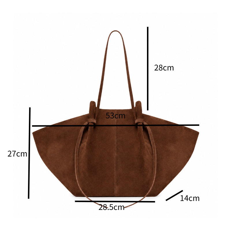 Casual Style None Solid Color Suede Women's Tote Bags 