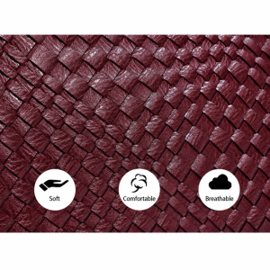 Minimalist Style Woven Solid Color Woven Premium Quality Pu Women's Round Handbags h5 Picture6