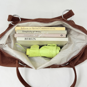 Casual Style Metal Hardware Studded Solid Color Rivet Suede Women's Square Shoulder Bags h5 Picture9
