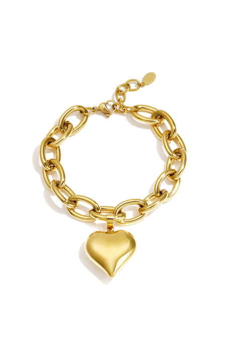 Braccialetti Con Ciondoli In Acciaio Inossidabile, Forma Irregolare, Casual, Quotidiani, Semplici, Serie Da Donna.