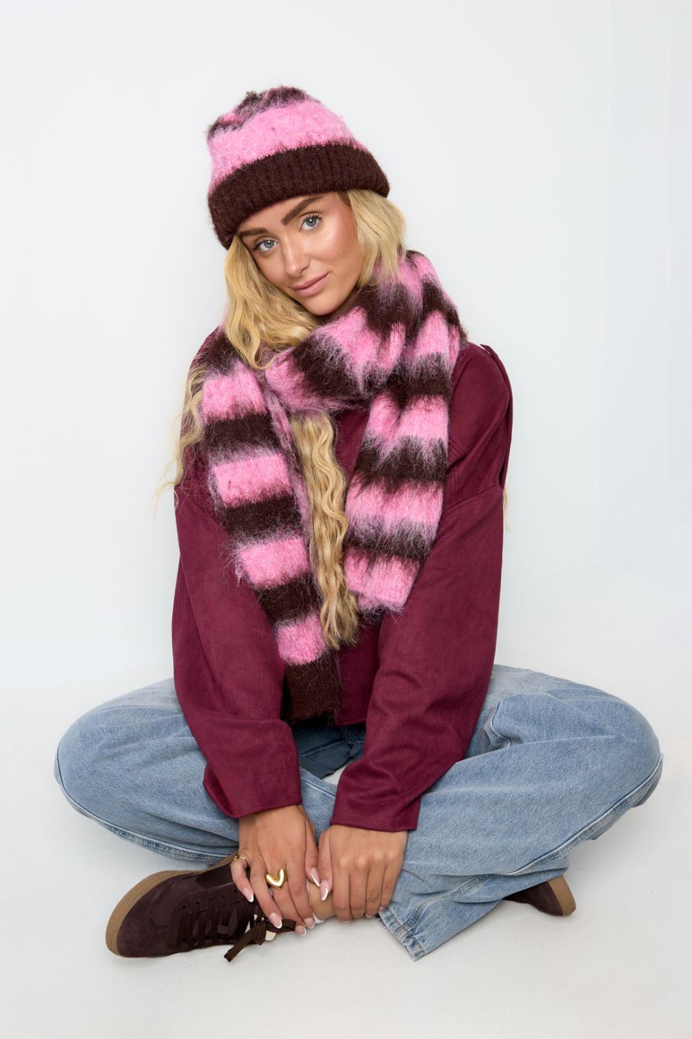 Beanie Stripe Casual Polyester Daily Accessories Picture3