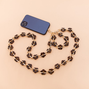 Simple Series Daily Flower Solid Color Chain Gradient Color Acrylic Phone Chain Bag Straps h5 Picture2