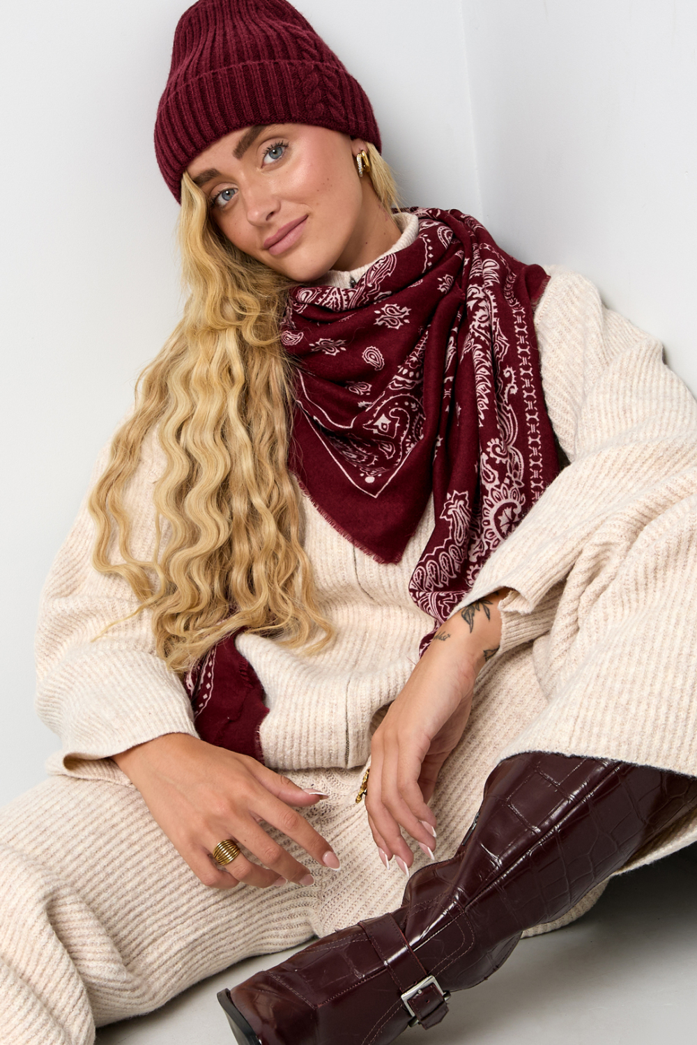 Beanie Solid Color Simple Nylon Daily Accessories Picture4