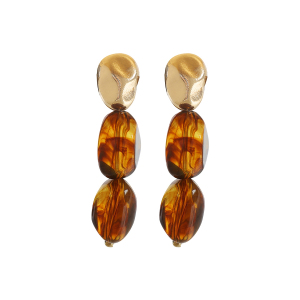 Retro Resin Women's Beads Earrings h5 Picture2