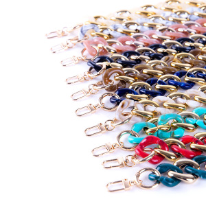 Simple Series Casual Solid Color Chain Gradient Color Acrylic Phone Chain Bag Straps h5 Picture3