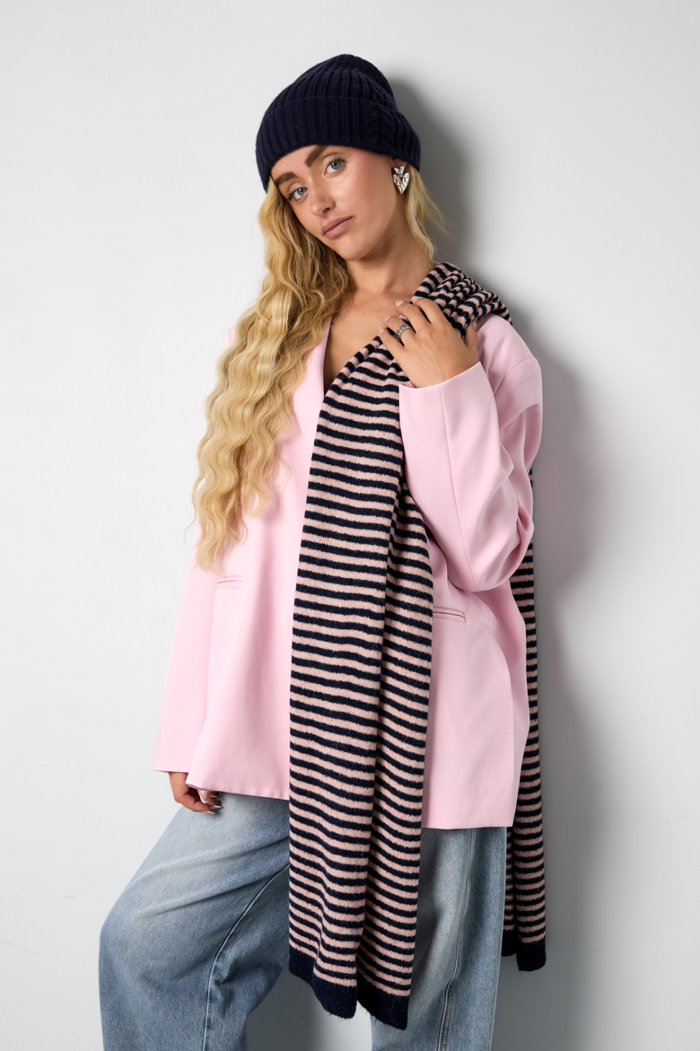 Winter Scarves Stripe Casual Polyester Daily Accessories Picture3
