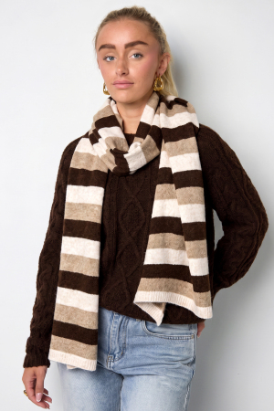 Winter Scarves Stripe Simple Polyester Daily Accessories h5 Picture3