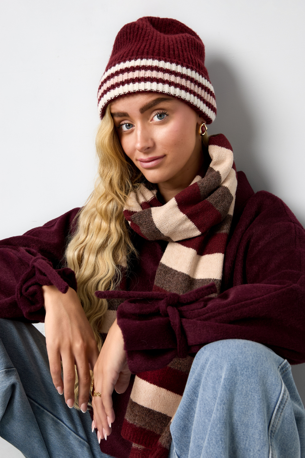 Beanie Stripe Casual Polyester Daily Accessories Picture3