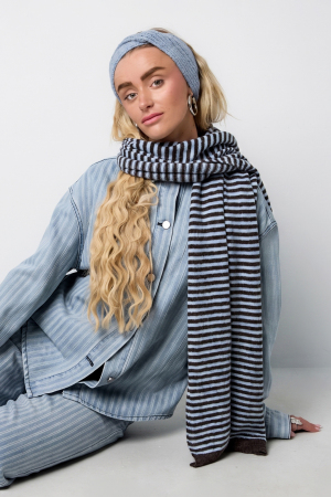 Winter Scarves Stripe Casual Polyester Daily Accessories h5 Picture4