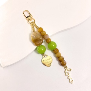 Simple Series Daily Letter Heart Beads Mixed Color Acrylic Phone Chain h5 Picture2