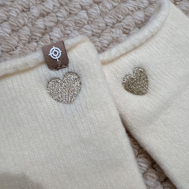 Simple Series Daily Heart Solid Color Wool Polyester Blend Gloves Picture6