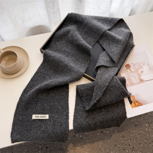 Simple Series Daily Solid Color Polyester Winter Scarves h5 Picture6