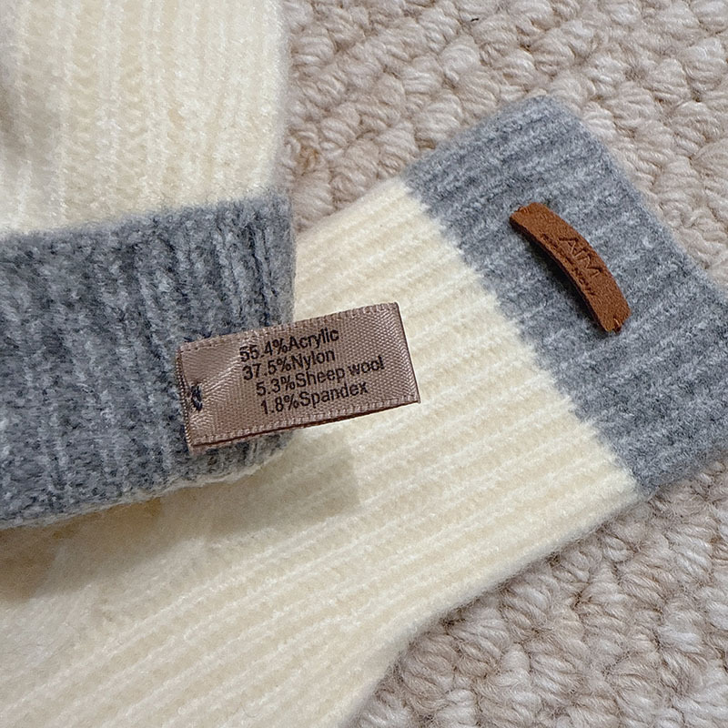 Simple Series Daily Mixed Color Wool Polyester Blend Gloves Picture4