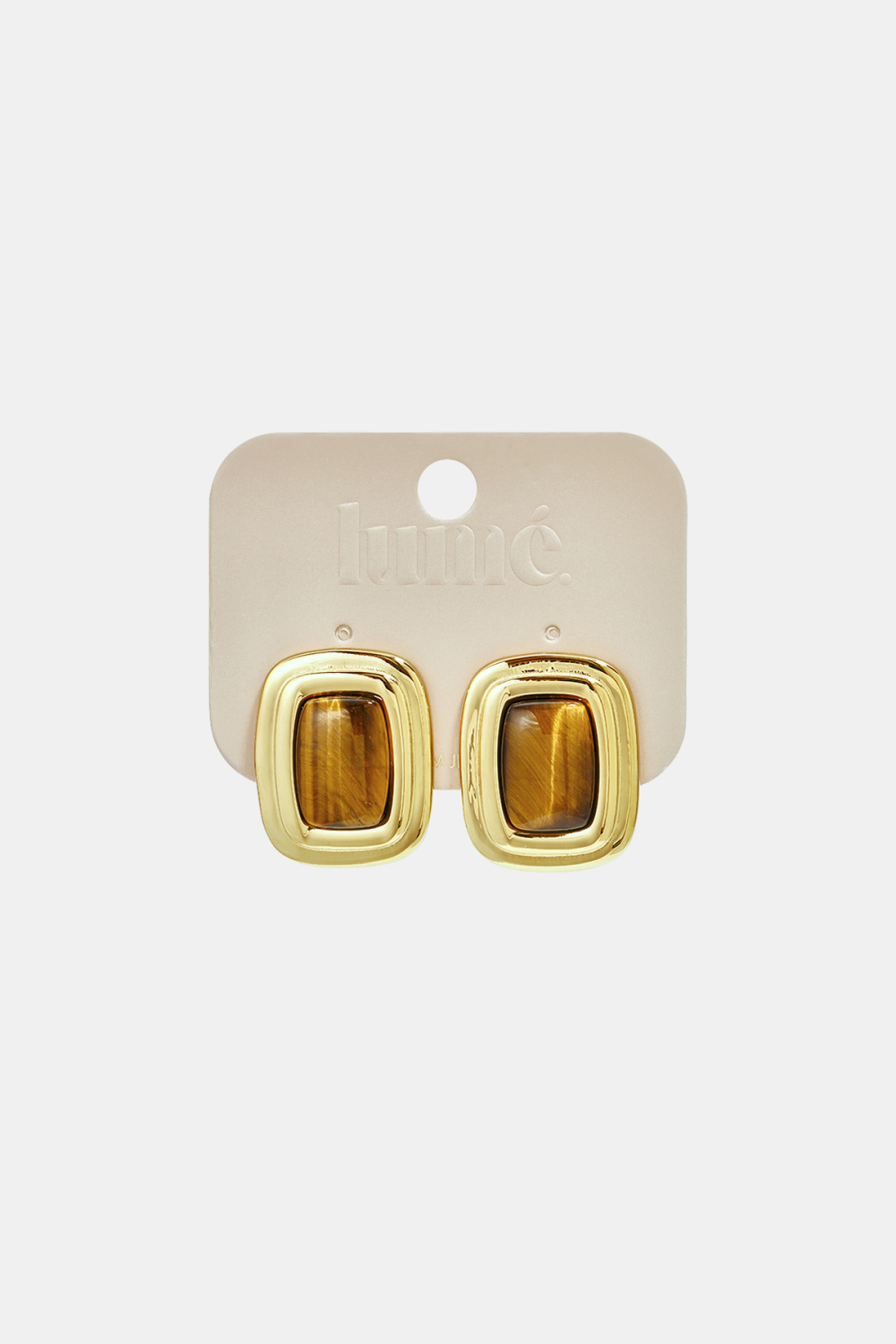 Stainless Steel Stud Earrings Rectangle Simple Daily Simple Series Women's Jewelry Picture3