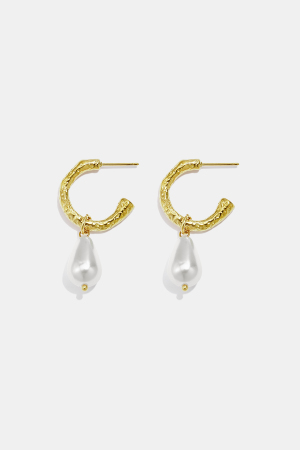 Edelstahl-Ohrhänger, Schlichtes Modell „Droplet“, Damenschmuck Aus Der Serie „Damenschmuck“. h5