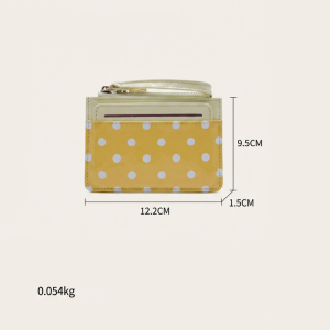Casual Style Printed Solid Color Polka Dots Pu Women's Square Bag Wallets & Card Holders h5 Picture6