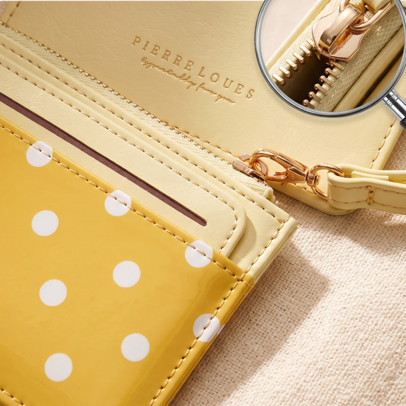 Casual Style Printed Solid Color Polka Dots Pu Women's Square Bag Wallets & Card Holders Picture4