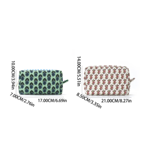 Simple Series Casual Flower Oceanic Style Shell Polyester Makeup Bags h5 Picture5