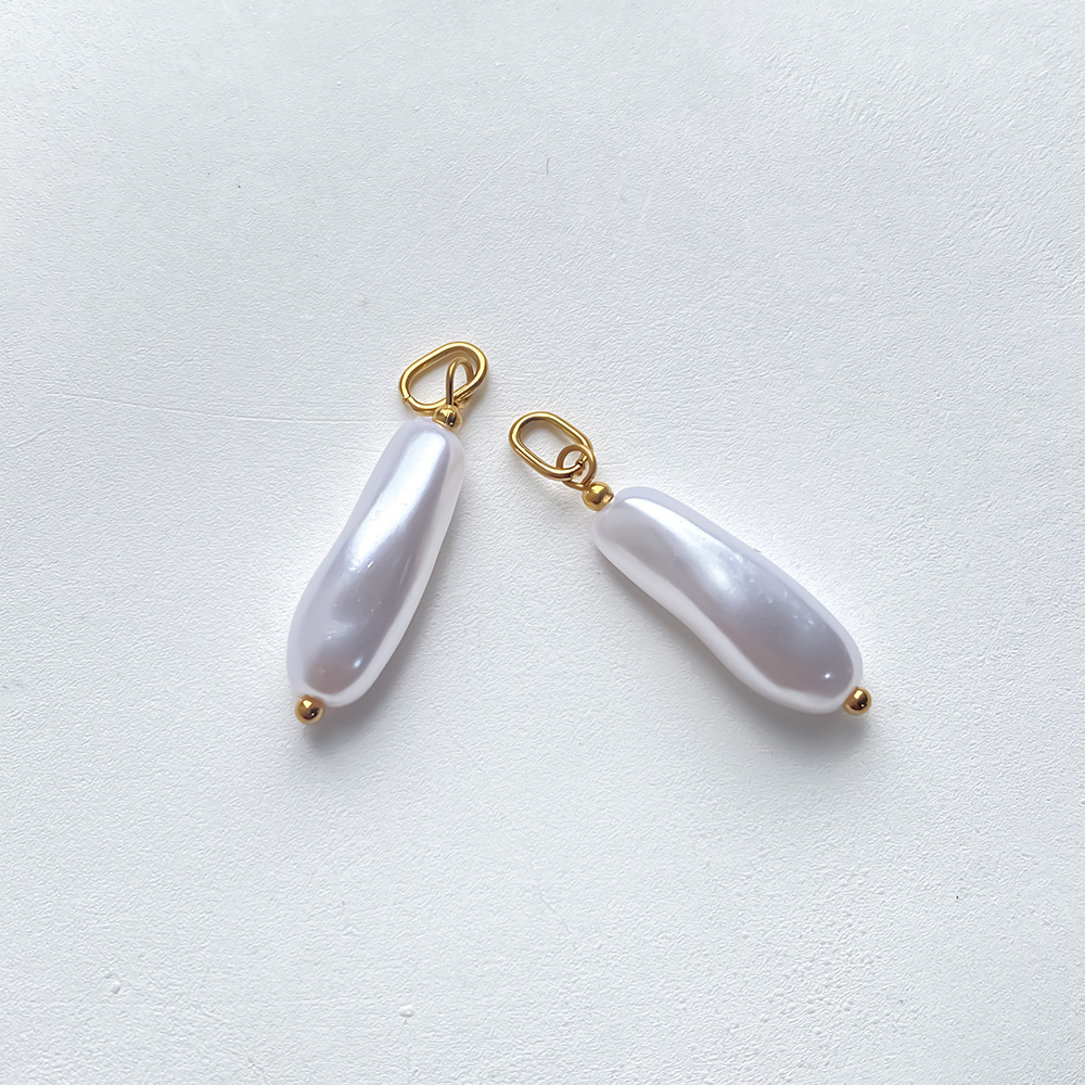 Simple Series Diy Irregular Shape Stainless Steel Waterproof   Gold Color  Women's Pendants Picture4