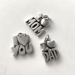 Simple Series Diy Letter Heart Stainless Steel Waterproof Women's Pendants h5 Picture3