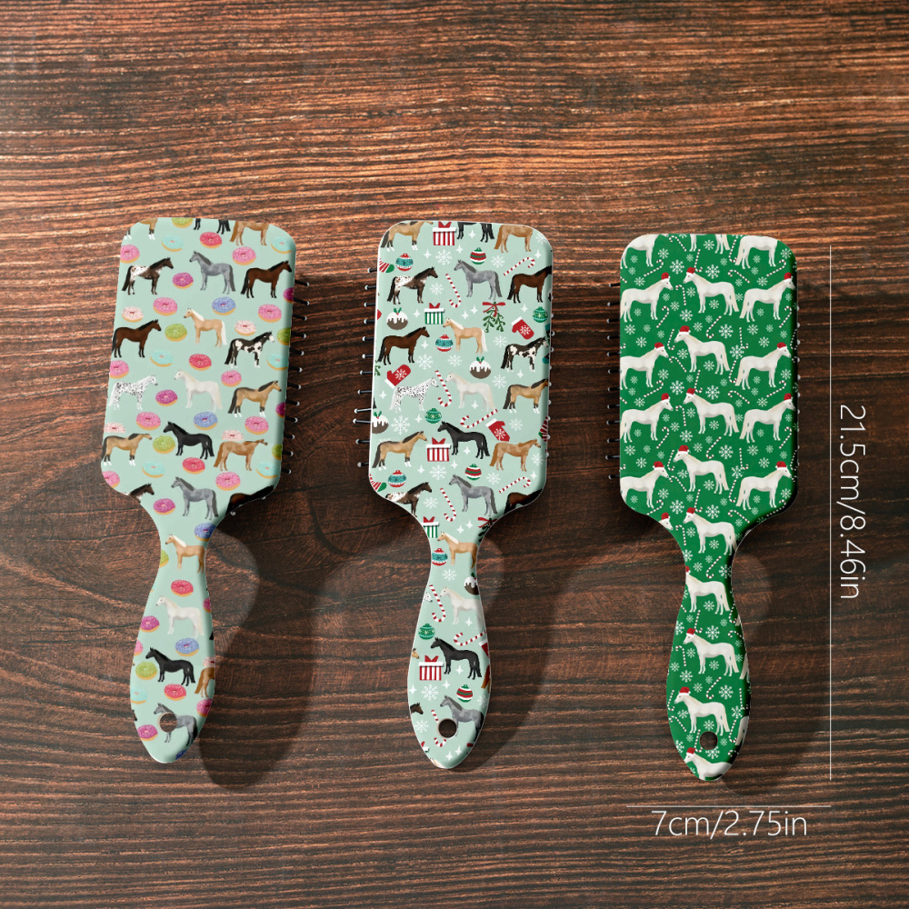 Serie Semplice, Simpatici Animali Dei Cartoni Animati, Cibo Natalizio, Pettini Di Plastica h5Immagine4