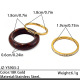 JZ-YS903-2 (Natural Flower Red Stone)/18K gold in furnace Picture2