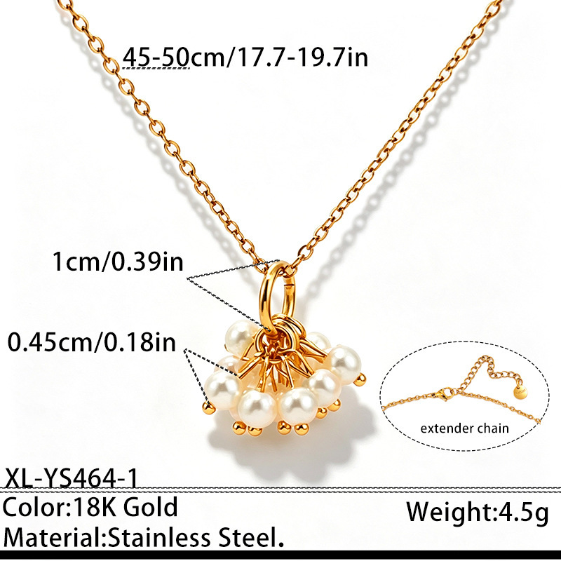 Luxuriöse Serie: Elegante, Runde, Wasserdichte Schmucksets Aus Edelstahl In Goldfarbe Für Damen h5Bild2