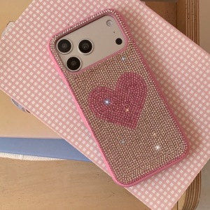 Gorgeous Rhinestones Heart Mixed Color Phone Cases h5 Picture5