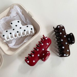 Fermagli Per Capelli Unisex In Policarbonato A Pois Della Serie Simple. h5 Immagine2