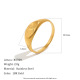 Gold Color/Ring Size 6/Style1 