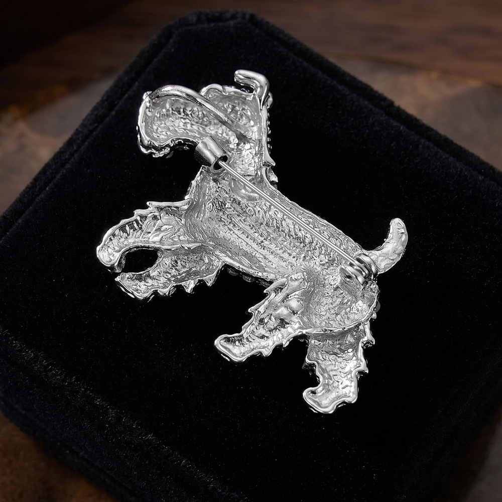 Luxurious Series Cute Animal Puppy Mixed Color Metal Rhinestone Brooches Picture3