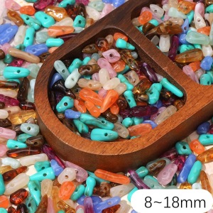 10Pcs Simple Series Diy Irregular Shape Gradient Color Acrylic Beads h5